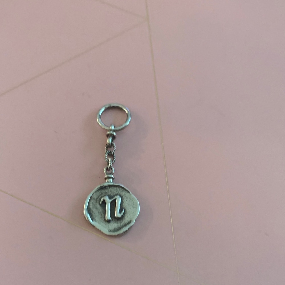 RETIRED - Waxing Poetic Silver Initial Charm